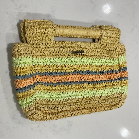 Multicolor Straw Handbag - Picture 5 of 7